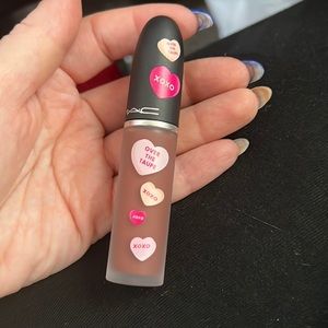 MAC powder kiss liquid lipcolor - over the taupe